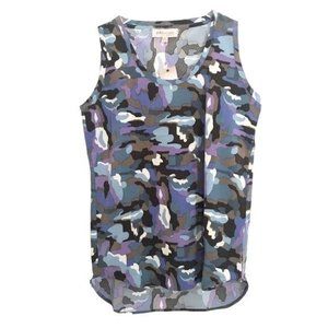 PHILOSOPHY Purple Camo Sleeveless Tank Top Size Small